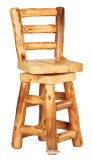 Barstool with back and swivel