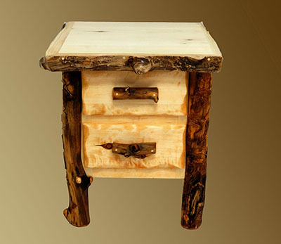 Aspen Grizzly 2 Drawer Nightstand