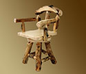 Aspen Grizzly Barstool w/ Back and Swivel